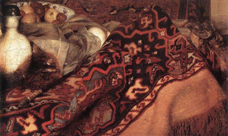 VERMEER VAN DELFT, Jan A Woman Asleep at Table (detail) aer china oil painting image